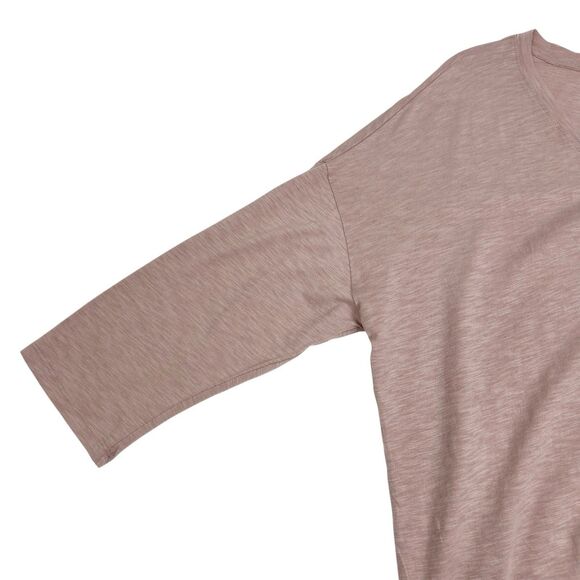 J. Jill Light Mauve Pink Button Back V-Neck 3/4 Sleeve Tunic Top Women’s XL - Picture 5 of 10